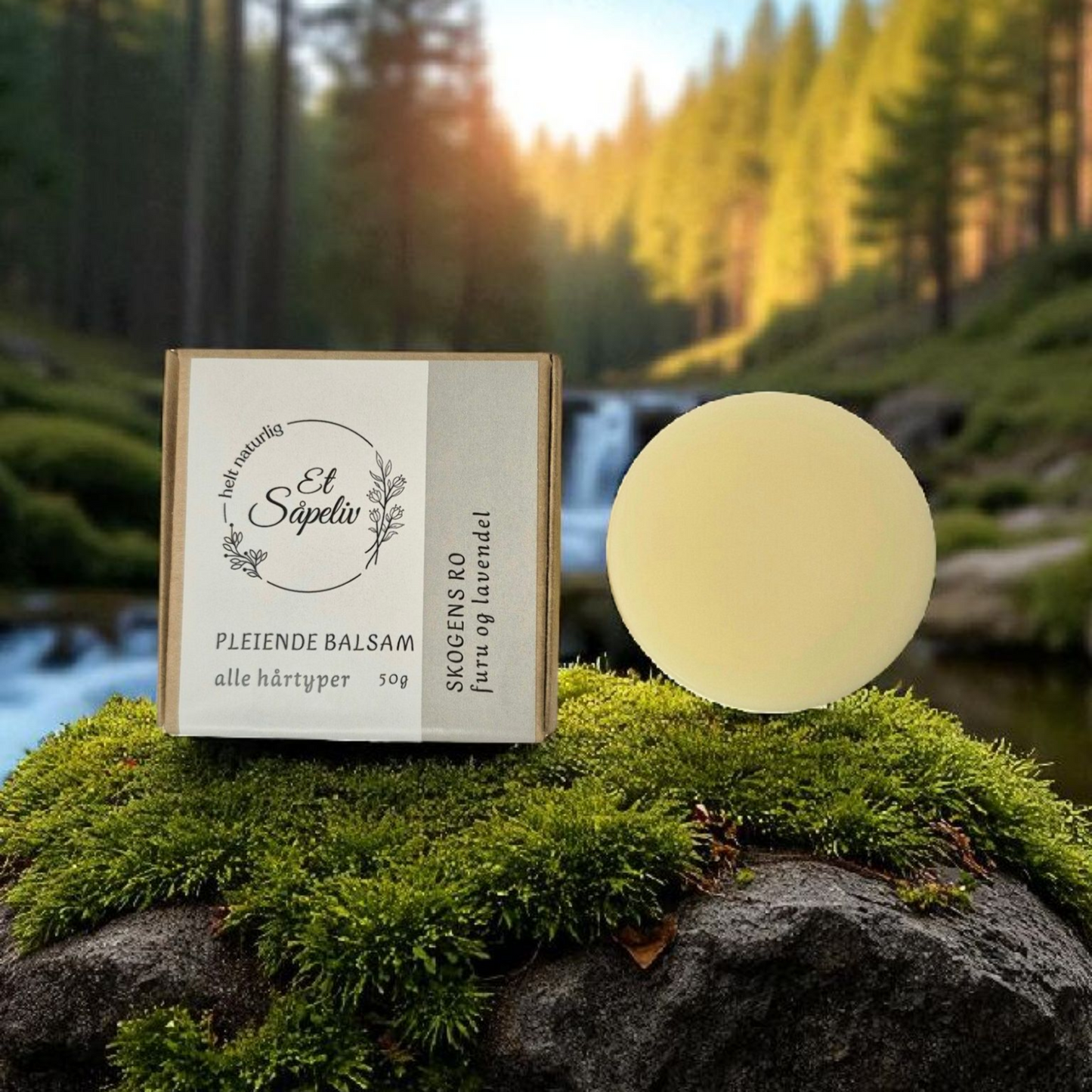 
                  
                    Naturlig balsambar - Skogens ro, arganolje og kakaosmør
                  
                