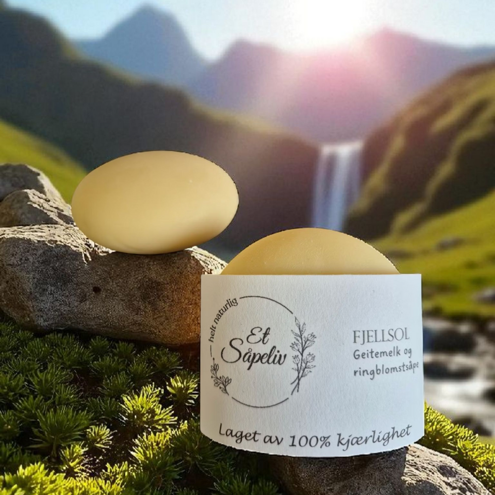 Fjellsol - Mild og naturlig såpe med geitemelk og ringblomst