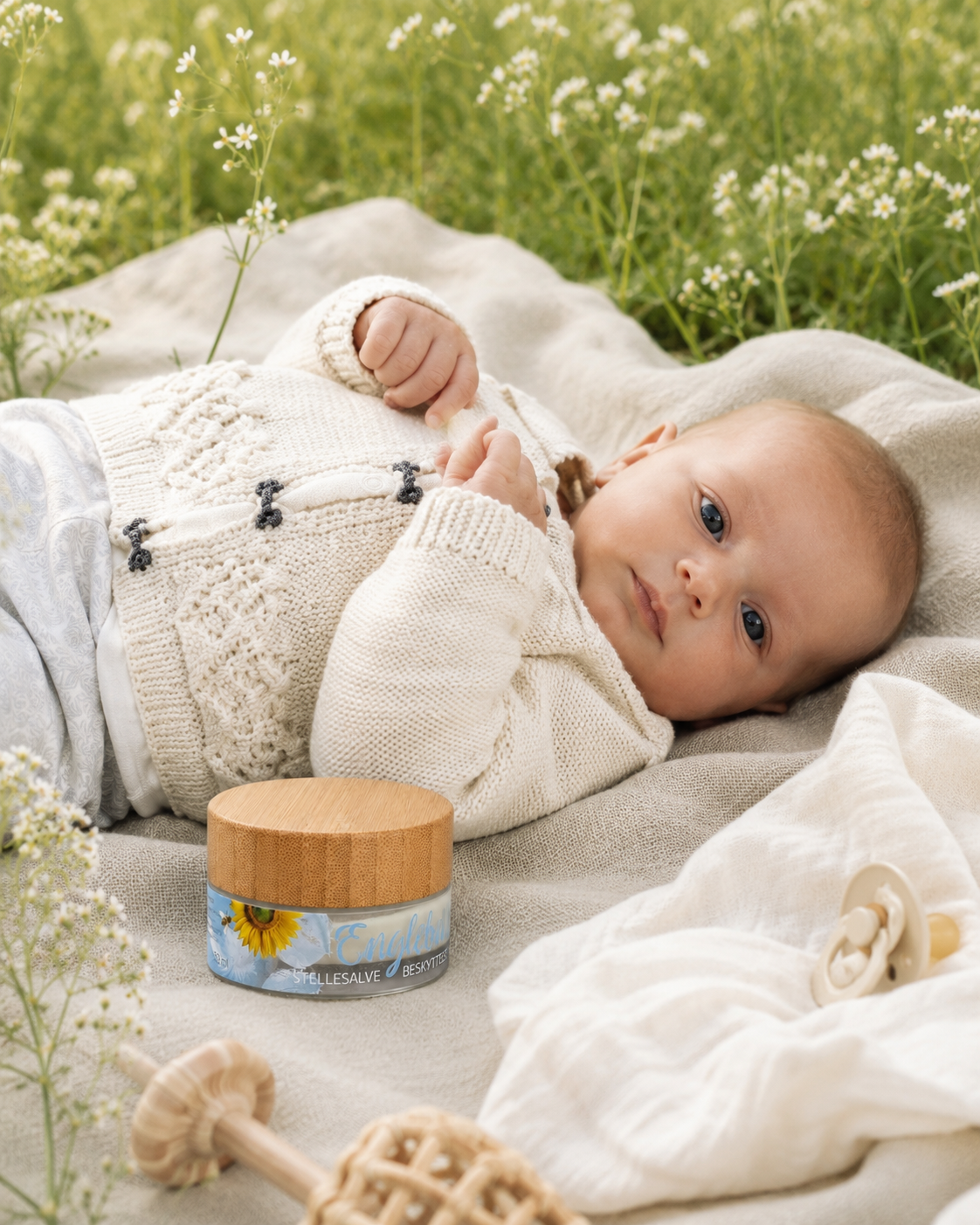 
                  
                    100% naturlig stellesalve, "Englebarn" - Babysalve med zink som reparerer og lindrer effektivt sårhet og utslett
                  
                
