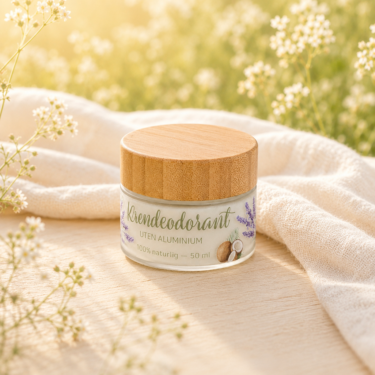 
                  
                    100% naturlig kremdeodorant, UTEN aluminium - Bestselger!
                  
                