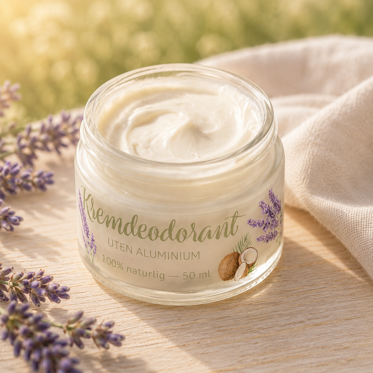 
                  
                    100% naturlig kremdeodorant, UTEN aluminium - Bestselger!
                  
                