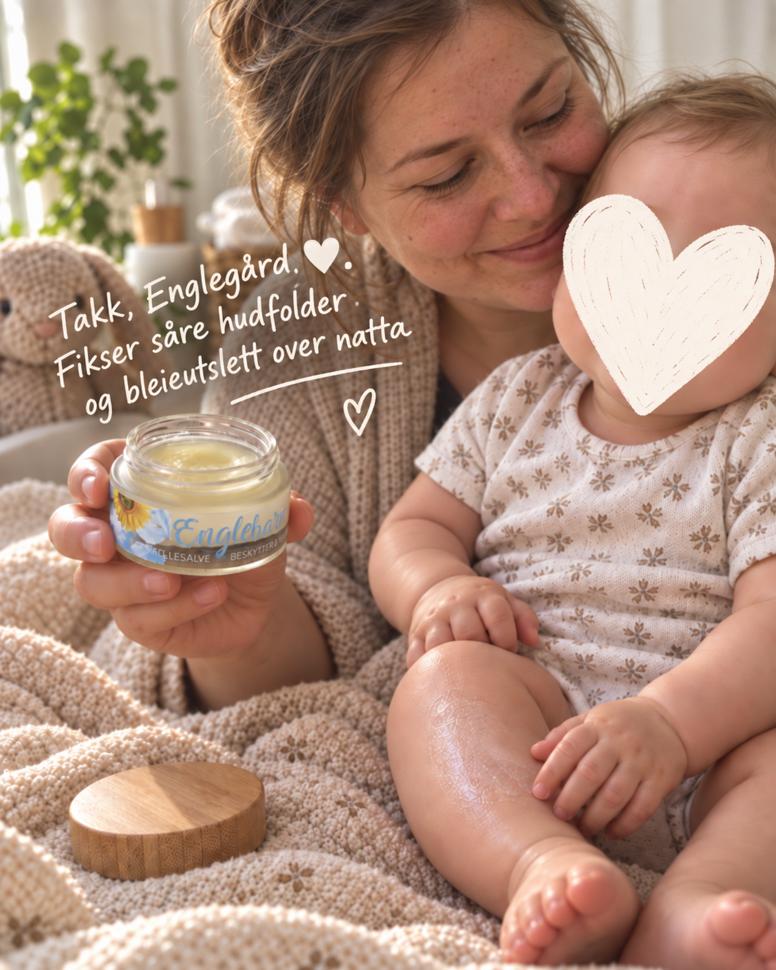 
                  
                    100% naturlig stellesalve, "Englebarn" - Babysalve med zink som reparerer og lindrer effektivt sårhet og utslett
                  
                