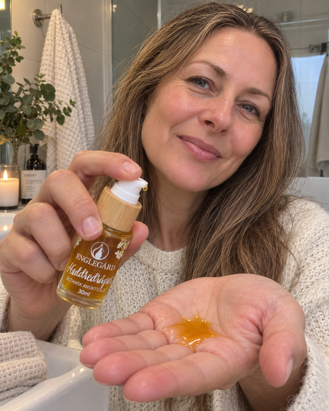 
                  
                    100% naturlig ansiktsolje for vakker glød - "Huldredråper", 30 ml
                  
                