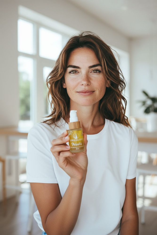 
                  
                    100% naturlig, forfriskende renseolje med oppstrammende effekt - "Paradis"
                  
                