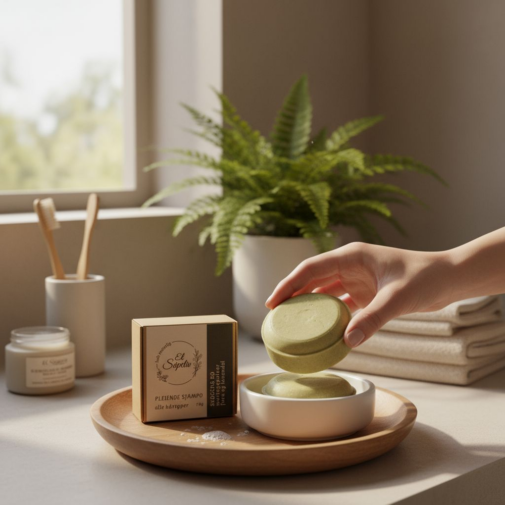 Naturlig sjampobar - Skogens ro, lavendel, gran og moringa