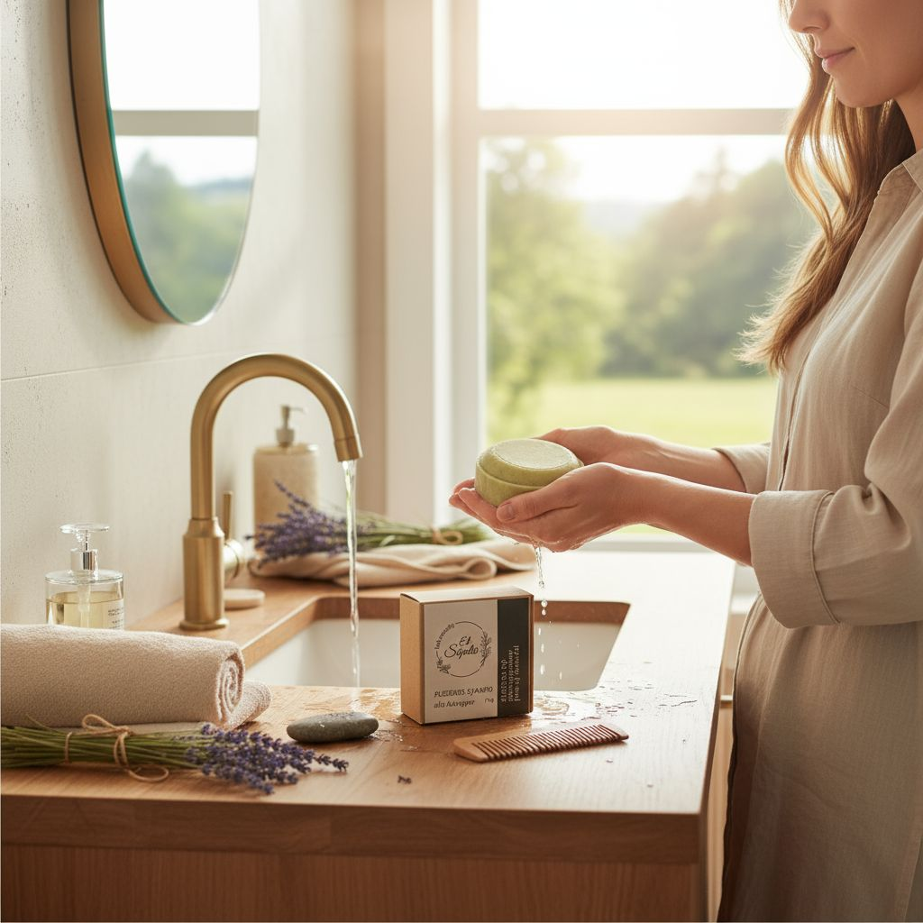 
                  
                    Naturlig sjampobar - Skogens ro, lavendel, gran og moringa
                  
                