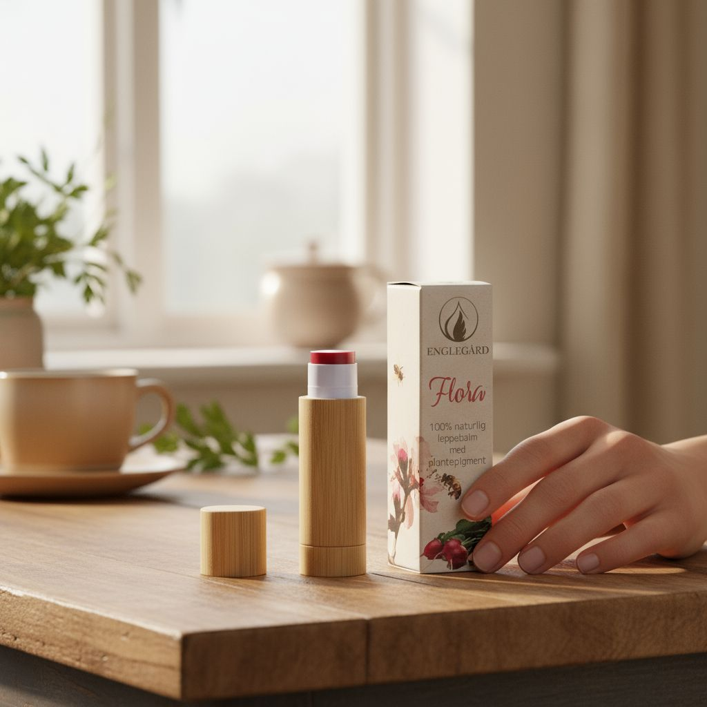 
                  
                    Prisvinnende, 100% naturlig leppepomade - "Flora"
                  
                