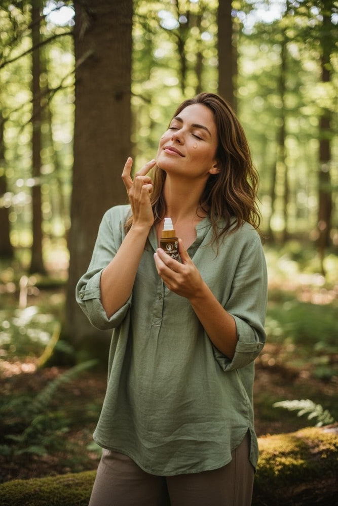 
                  
                    100% naturlig ansiktsolje for sensitiv hud - "Huldredråper", 30 ml
                  
                