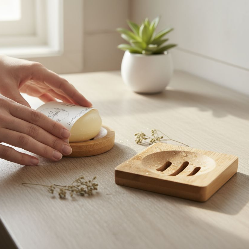 Såperist/såpeholder i tre