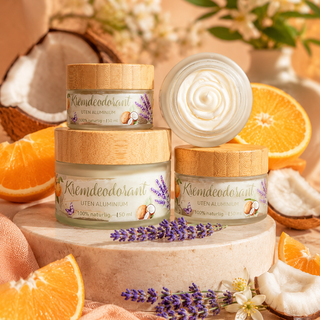 
                  
                    100% naturlig kremdeodorant, UTEN aluminium - Bestselger!
                  
                