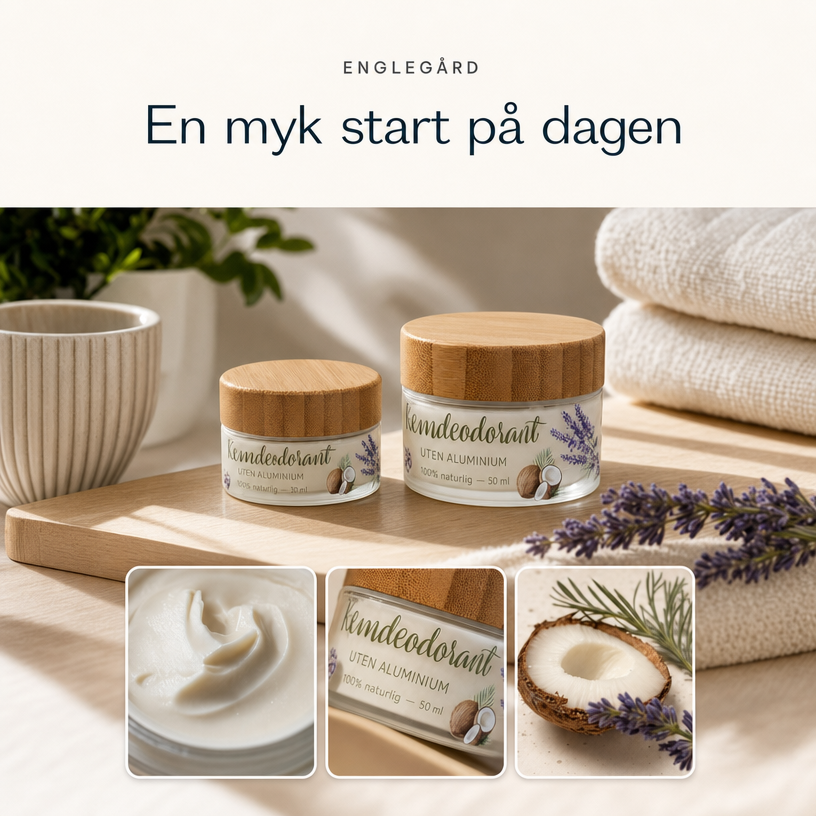 
                  
                    100% naturlig kremdeodorant, UTEN aluminium - Bestselger!
                  
                